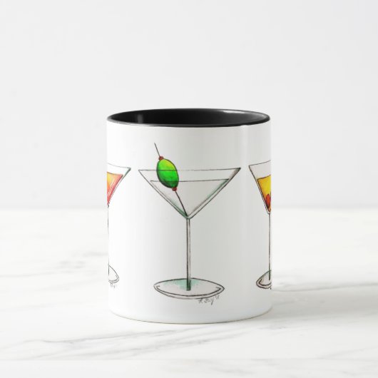 Cosmopolitan Martini Manhattan Cocktail Drink Mok (Midden)