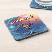 Cosmopolitan Recipe Bar Blue Bier Onderzetter (Linkerzijde)