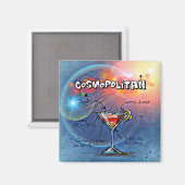 Cosmopolitan Recipe Bar Blue Magneet (Voorkant / Achterkant)