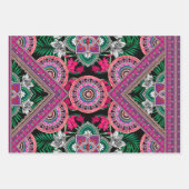 Cosmopolitan Retro Patroon Inpakpapier Vel (Voorkant 3)