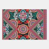 Cosmopolitan Retro Patroon Inpakpapier Vel (Voorkant)