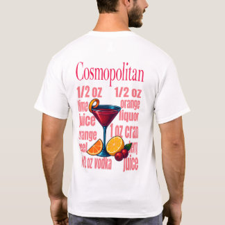 Cosmopolitan T-shirt - Chic pink martini cocktail