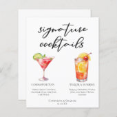 Cosmopolitan Tequila Sunrise Cocktails Menu (Voorkant / Achterkant)