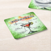 COSMOPOLITAN VIERKANTE KARTONNEN ONDERZETTER (Schuin)