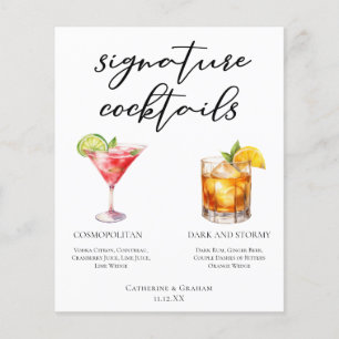 Cosmopolite Dark Stormy Signature Cocktails Menu