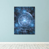 Cosmos Achtergrond 001 Canvas Afdruk (Insitu (Houten vloer))