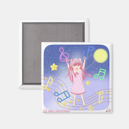 Cosmos Back to School Magnet Magneet (Voorkant / Achterkant)