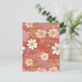 Cosmos Chiyogami Briefkaart (Staand voorkant)