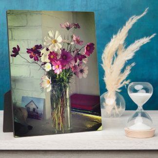 Cosmos Cottage Mantle Arrangement Tabletop Plaque Fotoplaat