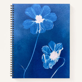 Cosmos Cyanotype Carnet spiral