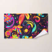 Cosmos floraux psychédéliques (Serviette à main)