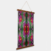 Cosmos Flowers Abstract Nature Pattern Hangend Wandkleed (Gebogen)
