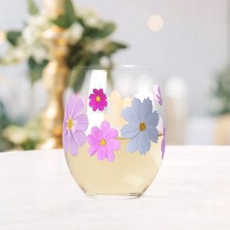 Cosmos Flowers Drinkware Set Wijnglas Zonder Voet