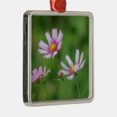 Cosmos Flowers Metalen Ornament (Rechts)