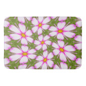 Cosmos Flowers Pattern Badmat (Voorkant)