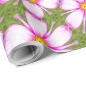 Cosmos Flowers Pattern Cadeaupapier (Rol Hoek)
