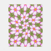Cosmos Flowers Pattern Fleece Deken (Voorkant)