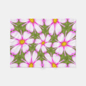 Cosmos Flowers Pattern Fleece Deken (Voorkant (Horizontaal))