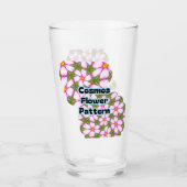 Cosmos Flowers Pattern Glas (Voorkant)