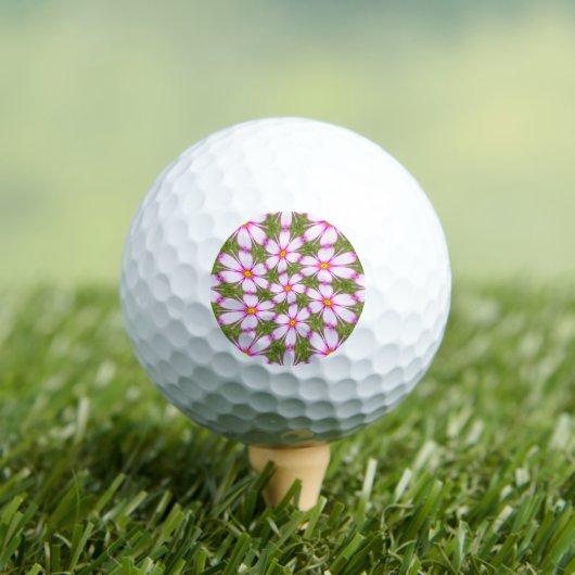 Cosmos Flowers Pattern Golfballen (Insitu Shirt)
