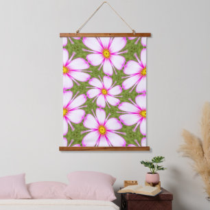 Cosmos Flowers Pattern Hangend Wandkleed