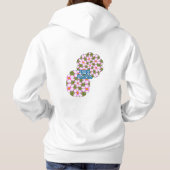 Cosmos Flowers Pattern Hoodie (Achterkant)
