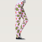 Cosmos Flowers Pattern Leggings (Rechts)