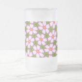 Cosmos Flowers Pattern Matglas Bierpul (Center)