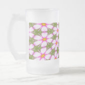 Cosmos Flowers Pattern Matglas Bierpul (Links)