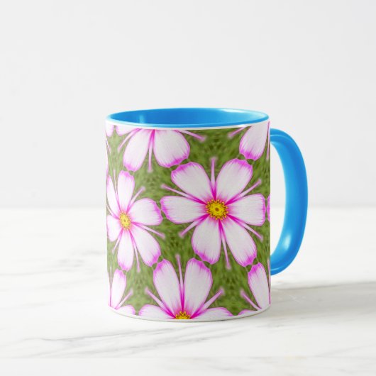 Cosmos Flowers Pattern Mok (Voorkant rechts)