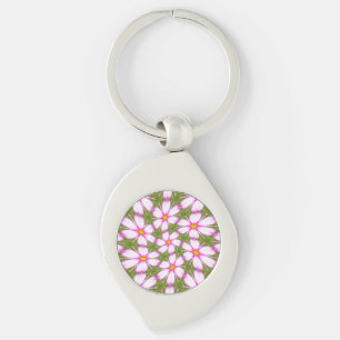 Cosmos Flowers Pattern Sleutelhanger