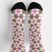 Cosmos Flowers Pattern Sokken (Top)