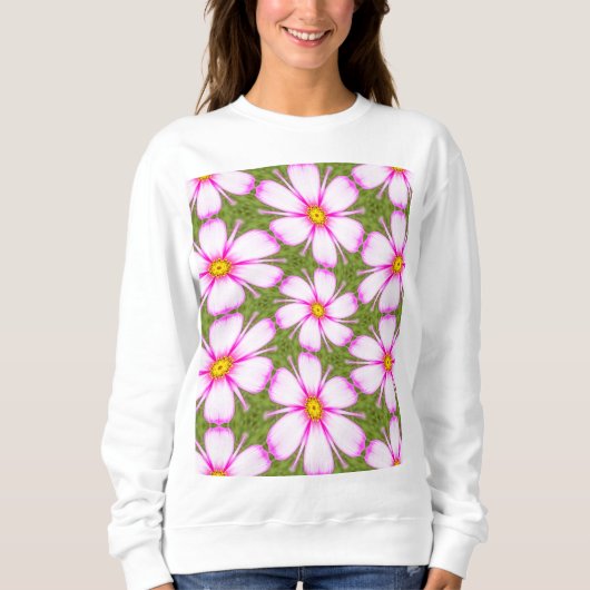 Cosmos Flowers Pattern Trui (Voorkant)