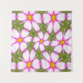 Cosmos Flowers Pattern Wandkleed (Voorkant (horizontaal))