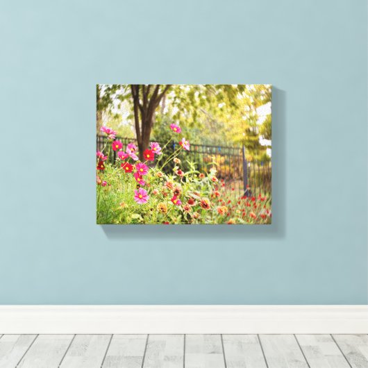 Cosmos Garden 8 x 10 Canvas wikkeling door DeGruy (Insitu (Houten vloer))