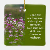 Cosmos Garden Flowers Memorial Keepsake  Keramisch Ornament (Achterkant)