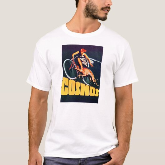 Cosmos Greyhound Bicycle T-shirt (Voorkant)