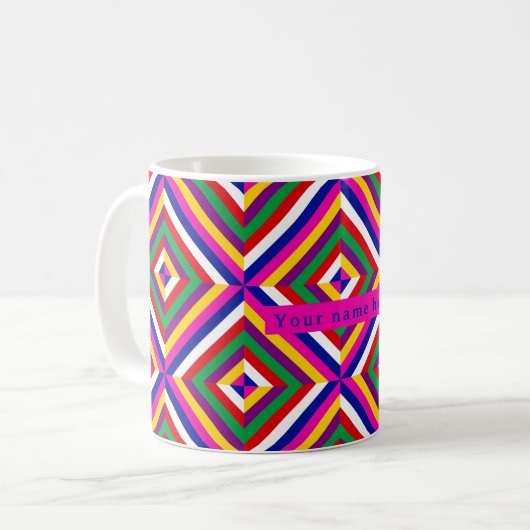 Cosmos-infinite Personalized Mug - Blue/Magenta (Devant gauche)