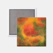 "Cosmos Jaune" Magnet d'art Abstrait (Recto/Verso)