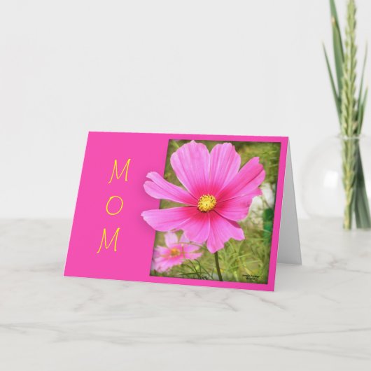 Cosmos Moederdag Kaart (Voorkant)