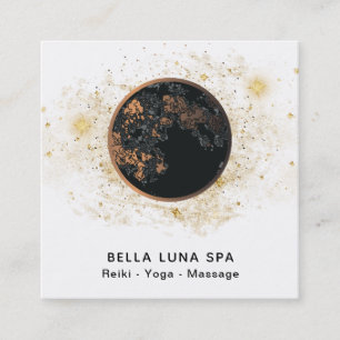 *~* Cosmos Moon Universe Glitter Stars Shaman Vierkante Visitekaartje