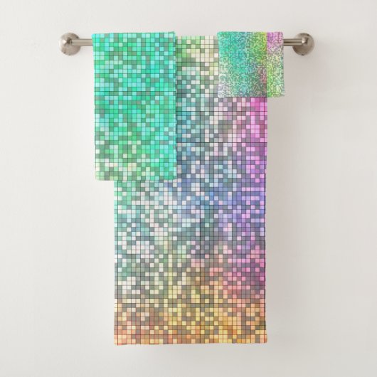 Cosmos Mosaic Bad Handdoek (Insitu)