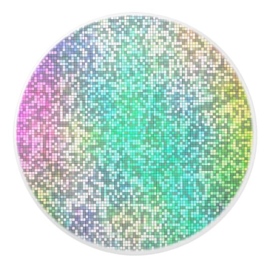 Cosmos Mosaic Keramische Knop (Voorkant)