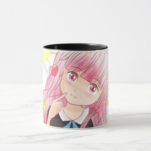 Cosmos Mug (intérieur noir) (Centre)