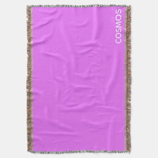 Cosmos paarse kleurnaam deken (Voorkant Verticaal)