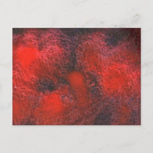 "Cosmos Red" Abstract ontwerp-Briefkaart Briefkaart (Voorkant)