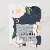 Cosmos rose bébé 5x7 Faire-part de mariage en blan (Devant)