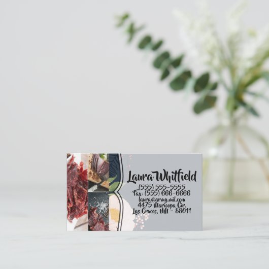 Cosmos rose bébé carte de visite sur Navy (Debout devant)