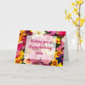 cosmos rose - carte (Fleur jaune)