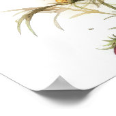 Cosmos rose Fleurs Art Imprimer Poster (Coin)